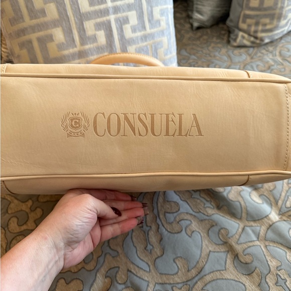 Consuela Cream Travel Bag with Colorful Accents - Picture 4 of 9